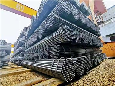 Mild Carbon Steel ERW Svetsad svart stål rund rör